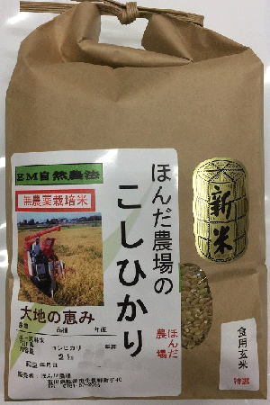 「大地の恵」食用玄米2kg