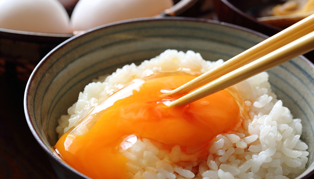 安全で美味しい卵かけご飯