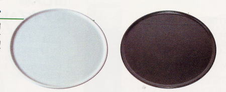 マルチプレート白 茶