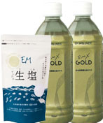 EMX GOLD2本+能登海水塩200g
